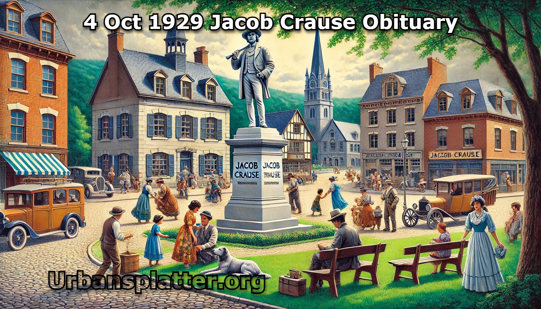 4 Oct 1929 Jacob Crause Obituary