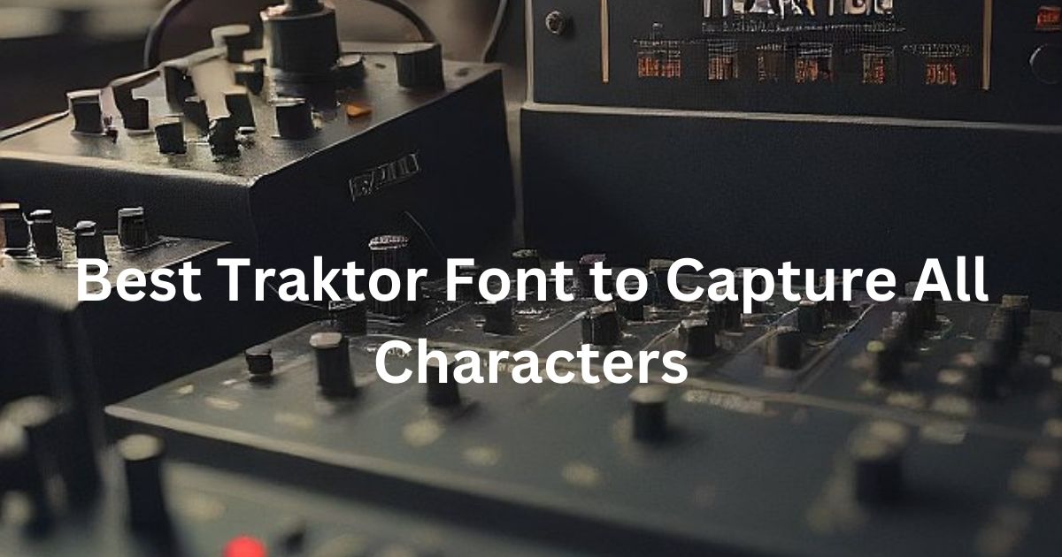 Best Traktor Font Special Characters