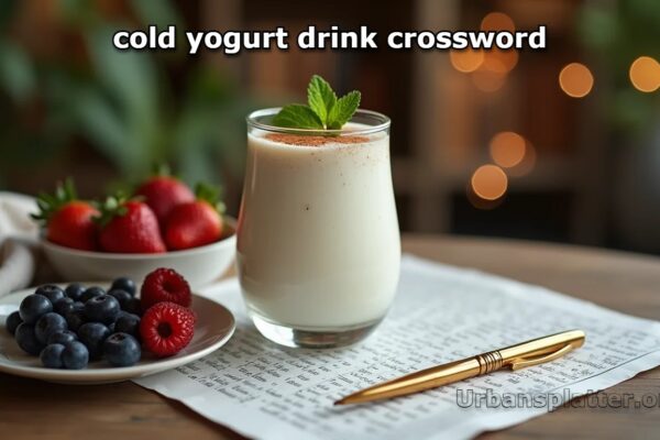 cold yogurt drink crossword