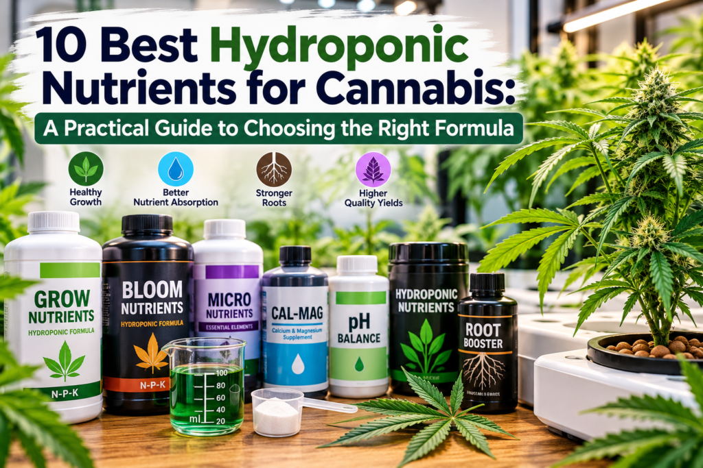 10 Best Hydroponic Nutrients for Cannabis: A Practical Guide to Choosing the Right Formula 10 Best Hydroponic Nutrients for Cannabis
