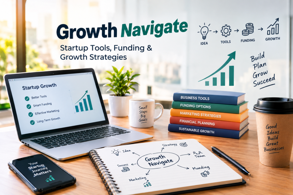 Growth Navigate: Startup Tools, Funding & Growth Strategies Growth Navigate